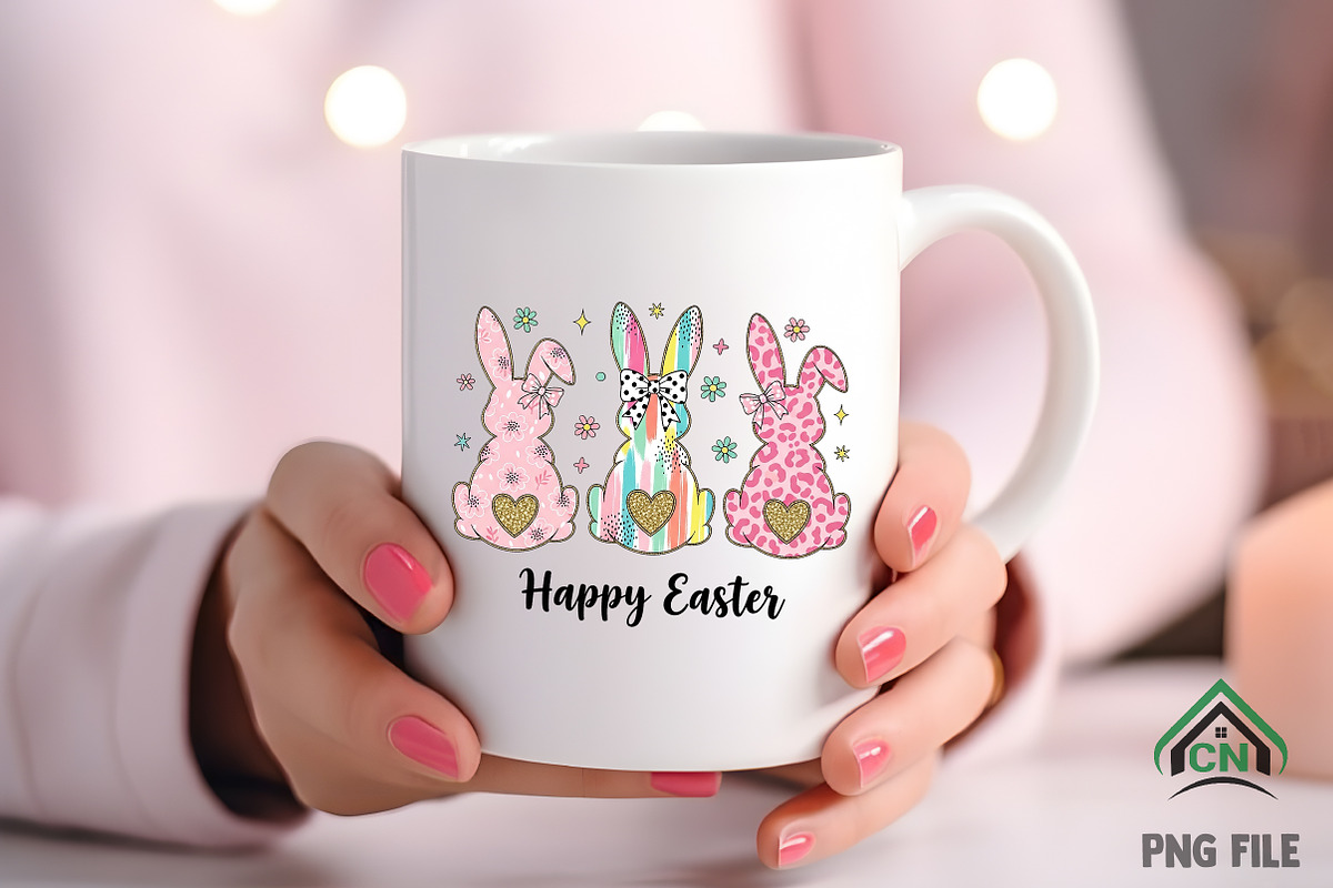 Happy Easter Png, Coquette Easter, an Illustration by Craft Nest (Photo 4 of 6)
