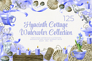 Floral Cottage Watercolor Collection, a Seasonal Illustration by YarovaArt (Thumbnail 1 of 16)