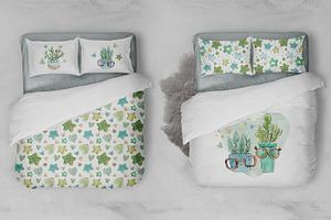 Cacti & Succulents Set 8 Patterns