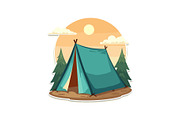 Outdoor Camping Tent Vector Pack, an Object Graphic by Designs_River (Thumbnail 3 of 13)