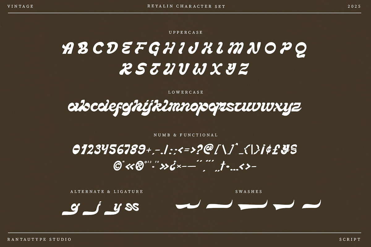 Reyalin Vintage Script Font, a Handwritten Font by RantautypeStudio (Photo 15 of 15)