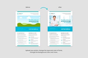 Dentist Flyer Canva Template