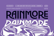 Rainmore - Modern Ligature Sans, a Sans Serif Font by Typeformers (Thumbnail 1 of 5)