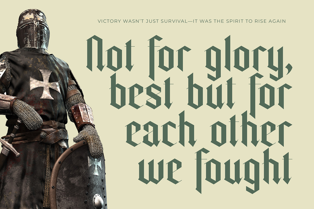Trackero Modern Blackletter Typeface, a Blackletter Font by timelesstype.co (Photo 6 of 11)