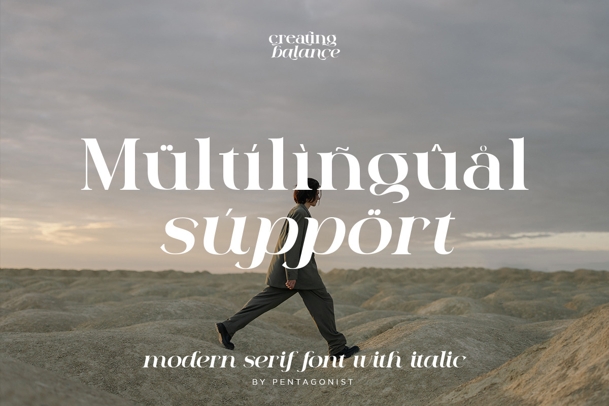 Creating Balance | Modern Serif, a Serif Font by Pentagonistudio (Photo 11 of 11)