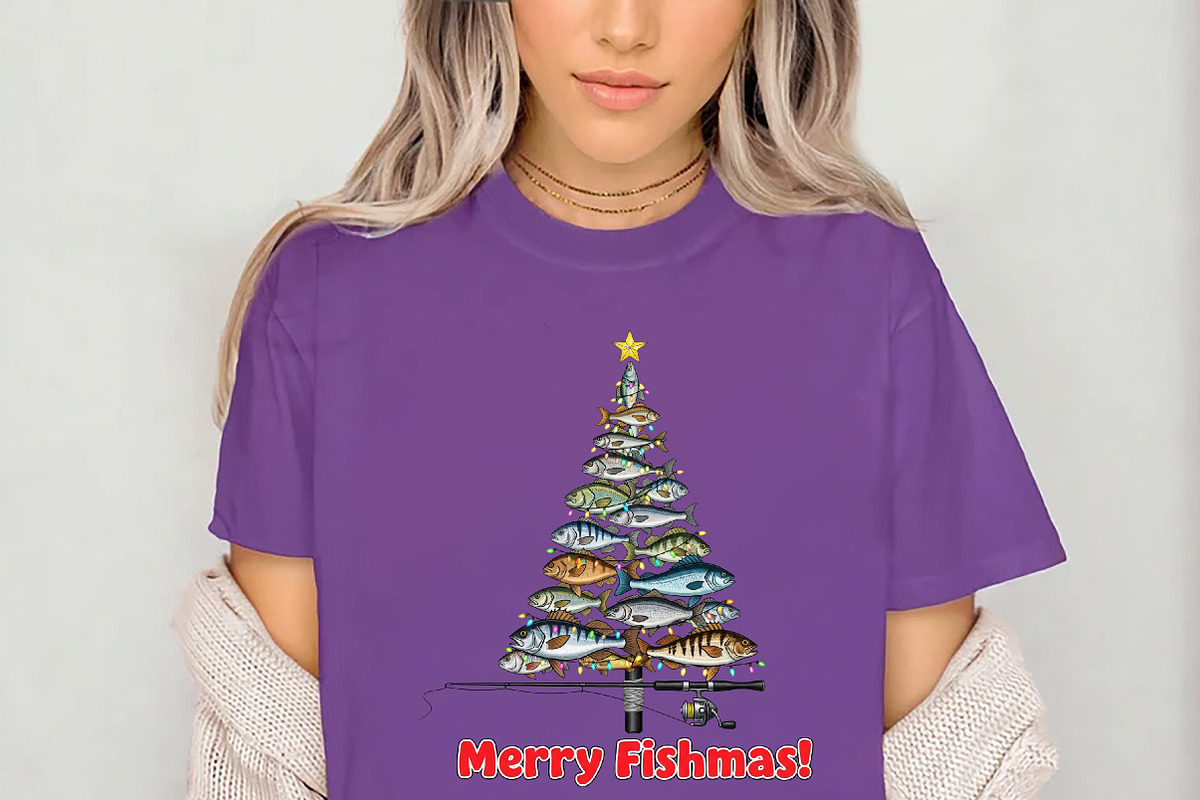Funny Fishing Christmas Tree Png, a Seasonal Illustration by Rose Art (Photo 3 of 4)