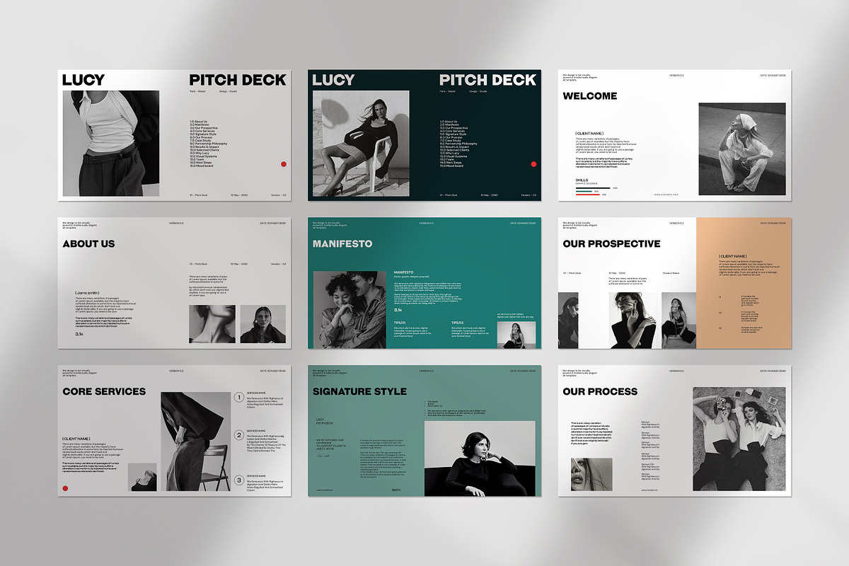 Lucy Pitch Deck Template preview 7