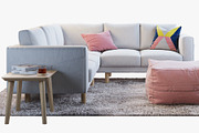 Corner sofa 3d model, a Furniture 3D Model by 3dmitruk (Thumbnail 1 of 12)