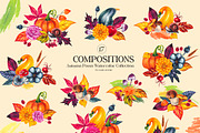 Autumn Poem Watercolor Fall clipart, a Seasonal Illustration by SashaKondr (Thumbnail 10 of 15)
