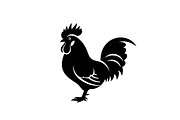 Rooster Chicken Silhouette Bundle, an Illustration by Designs_River (Thumbnail 16 of 51)