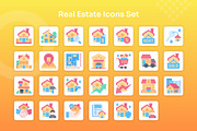 Real Estate Icons Set - Flat, an Icon by Kmg Design (Thumbnail 2 of 2)