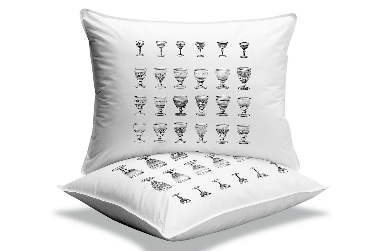 Transfer to Fabric  - Stemware, a Print Template by Kseniya-Omega (Photo 2 of 3)