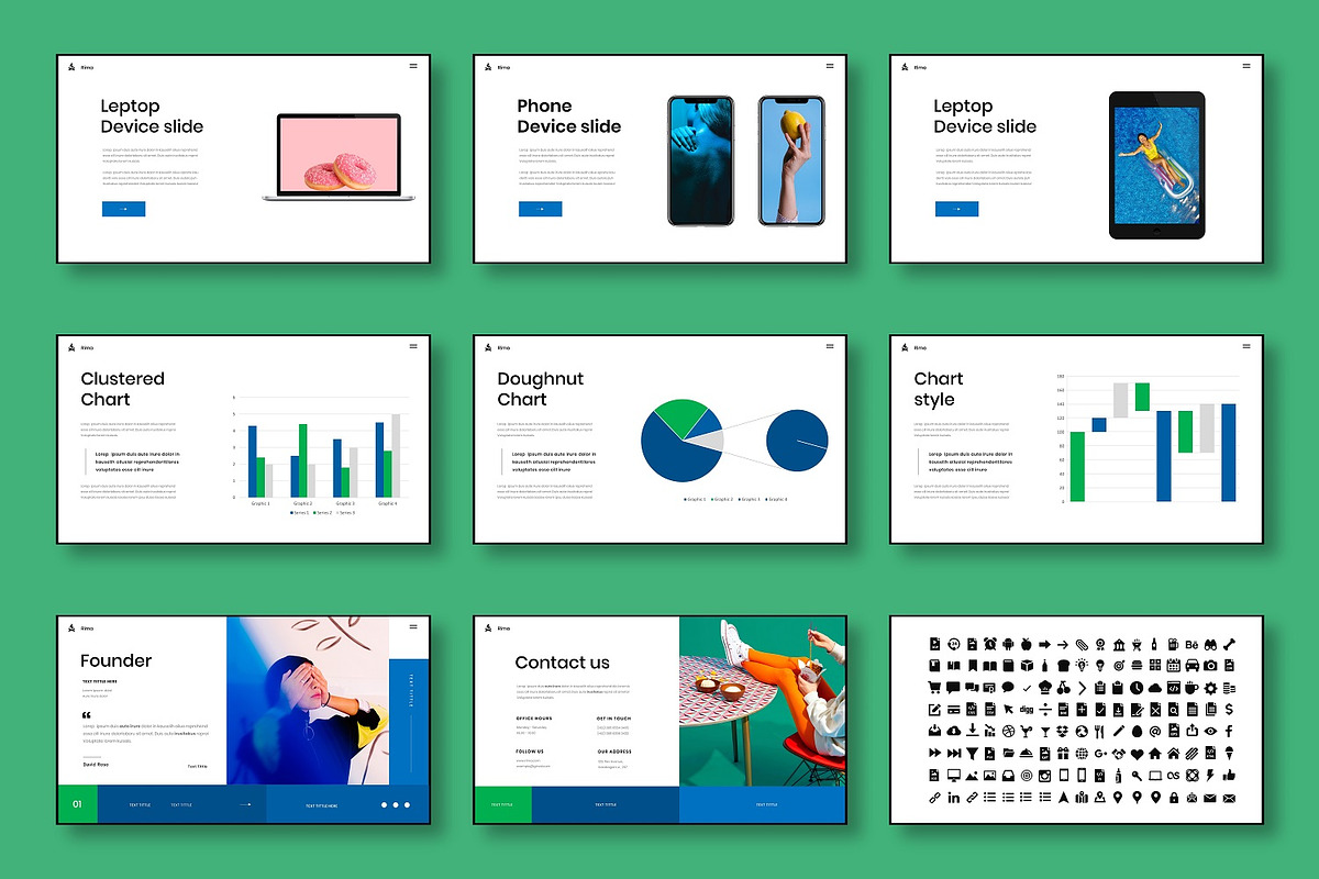 Rima – Business PowerPoint Template, a Presentation Template by Dens Creative Studio (Photo 5 of 6)