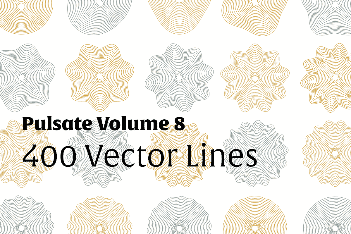 Pulsate Vol. 8 | 400 Vector Waves, an Object Graphic by invisiblelayer (Photo 1 of 5)