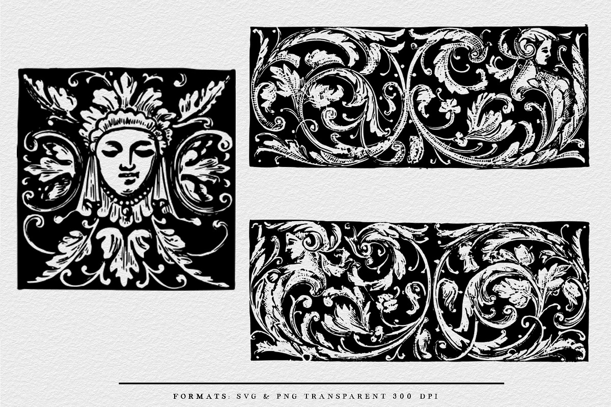 Vintage Frames & Ornaments Designs, a Decorative Illustration by Century Library (Photo 6 of 7)