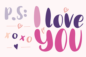 Truly Love Chunky Handwritten Font