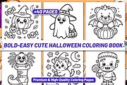 BOLD EASY CUTE HALLOWEEN COLORING, a Seasonal Illustration by Design Station (Thumbnail 2 of 4)