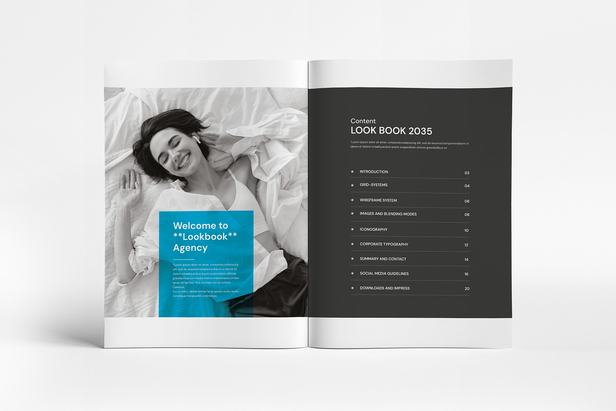 Lookbook Magazine Layout I Canva, a Magazine Template by PixWork