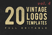 [vol. 4] Retro Classic Logotypes, a Branding & Logo Template by Roman Paslavsky (Thumbnail 1 of 7)