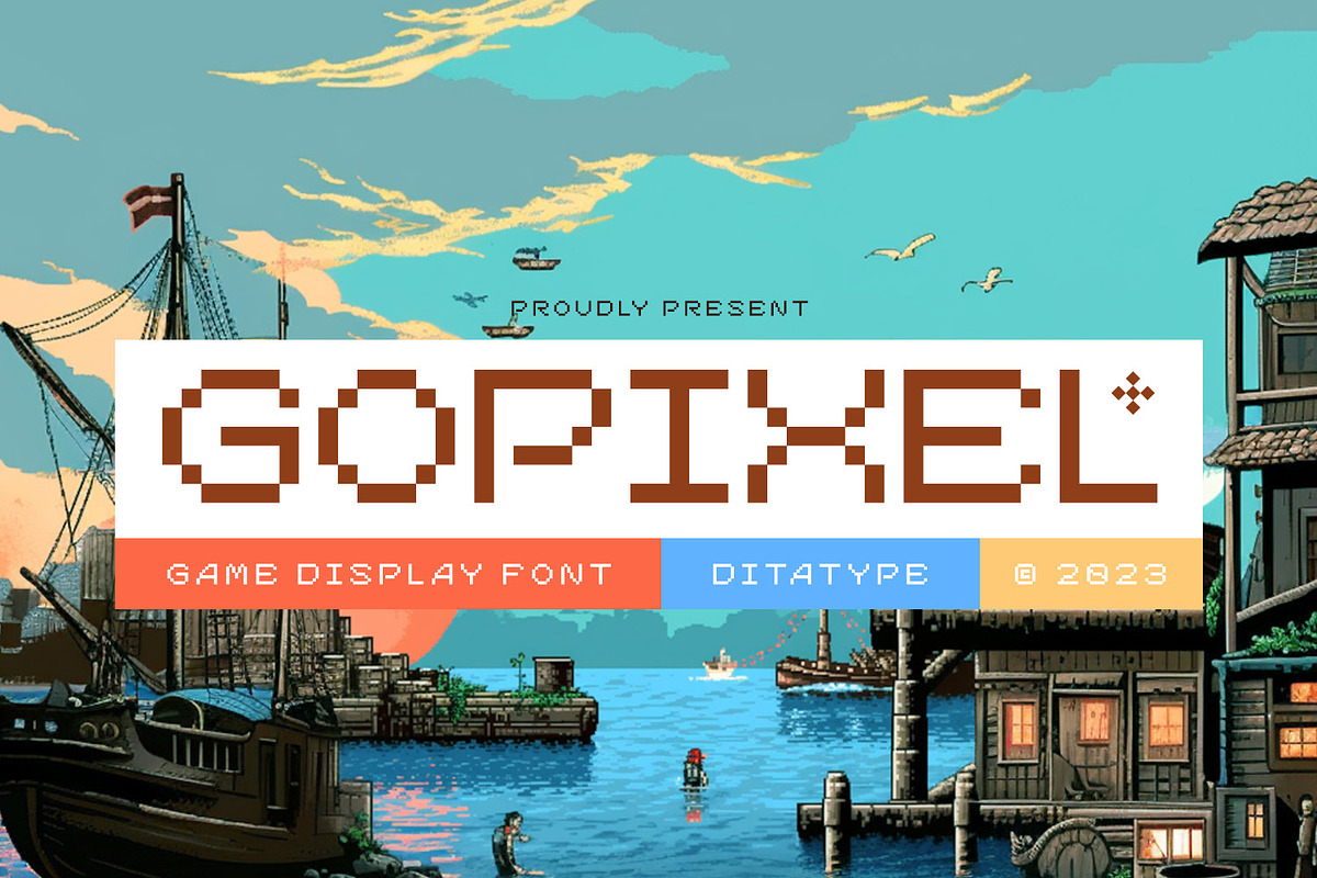 Go Pixel, a Symbol Font by Ditatype (Photo 1 of 10)