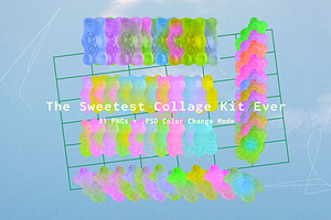 Candy Bears Collage Kit