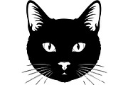 Cute Cat Silhouette Mega Vector Bund, an Animal Illustration by Designer_Momina (Thumbnail 30 of 34)