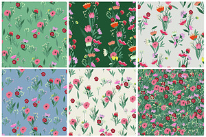 48 Vector Floral Patterns