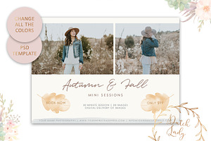 PSD Photo Session Card Template 10