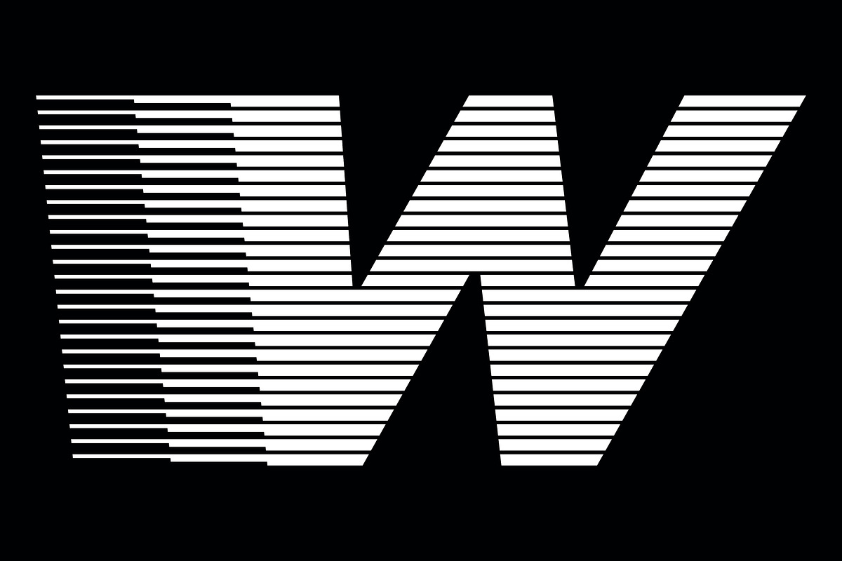 Letter W speed motion lines logo, a Branding & Logo Template by Leksono (Photo 2 of 2)
