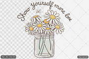 Boho Flowers Motivational Bundle, an Illustration by Actual Pixel (Thumbnail 2 of 21)