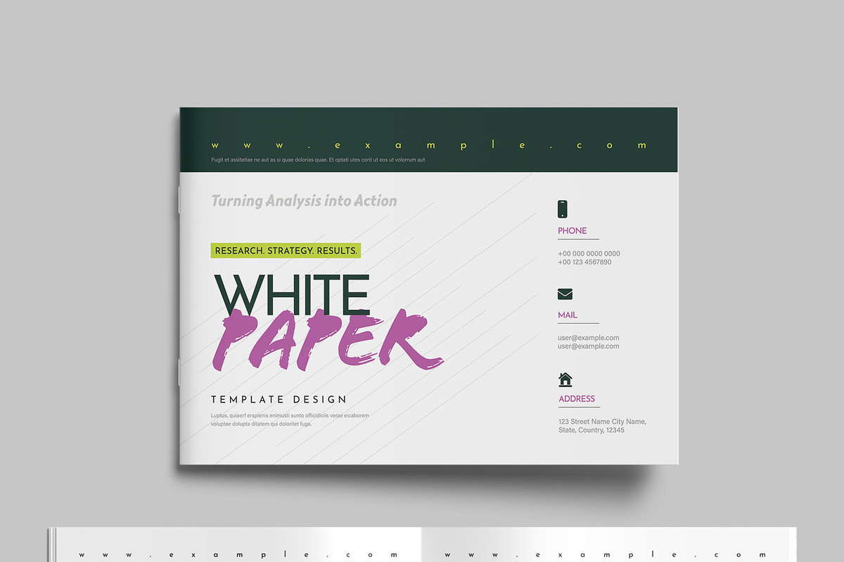 Clean White Paper Design Template, a Brochure Template by MightyDesign (Photo 2 of 8)