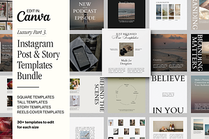 Luxury Social Media Templates Pt. 3