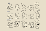 Hand & Cute Animal – Procreate Stamp, a Brush Add-On by Pixel Picasso Studio (Thumbnail 3 of 11)