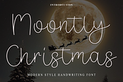 Moontly Christmas, a Handwritten Font by FreshTypeINK (Thumbnail 1 of 8)