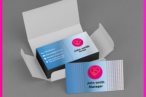 Light Business card Business card, a Business Card Template by dacakastudio