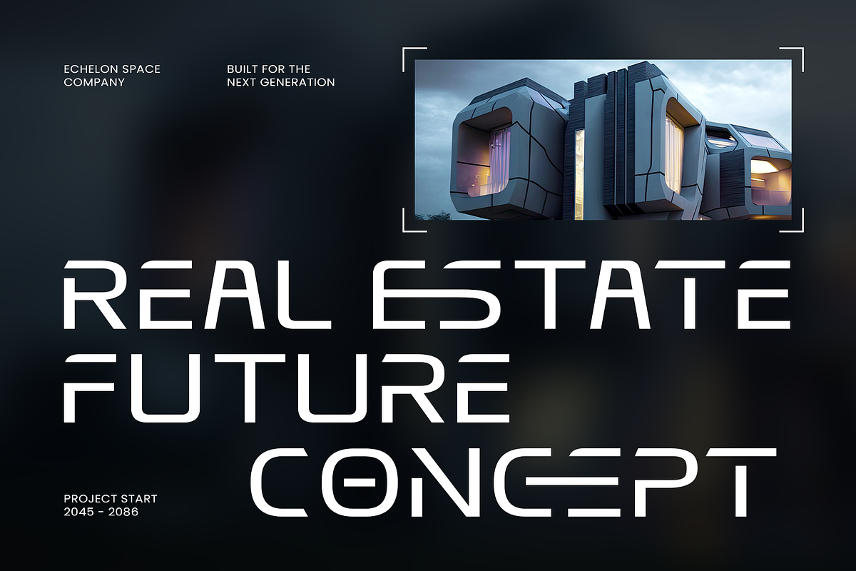 Hyperstelar – Futuristic Font, a Sans Serif Font by Vampstudio (Photo 4 of 13)