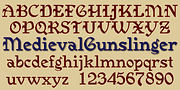 Medieval Gunslinger, a Blackletter Font by Ingrimayne Type (Thumbnail 2 of 5)