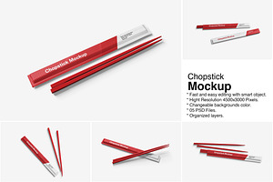 Chopstick Mockup, a Packaging Mockup by Indah