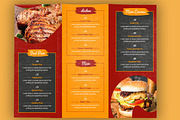 Food Menu Trifold Brochure Design, a Brochure Template by MightyDesign (Thumbnail 3 of 6)