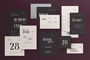Minimalist Wedding Invitation Set, an Invitation Template by graphicook (Thumbnail 1 of 3)