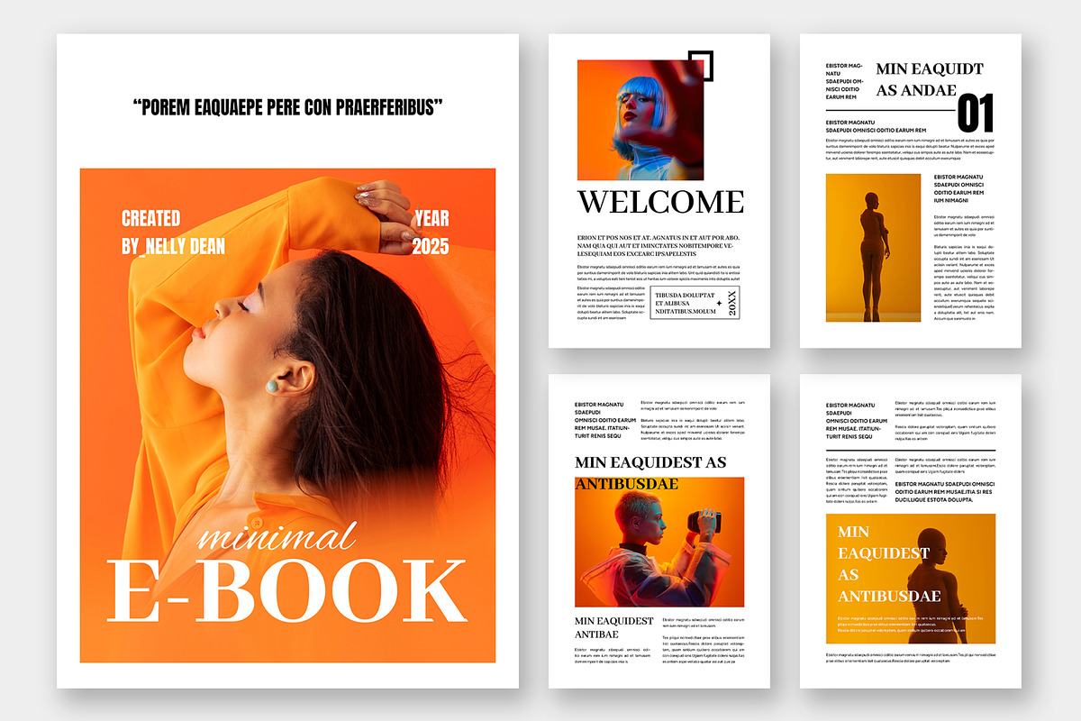 Professional And Minimal E-Book, an UI Kit Template by ContestDesign (Photo 1 of 3)