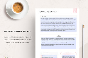 FILLABLE Goal Planner Printable