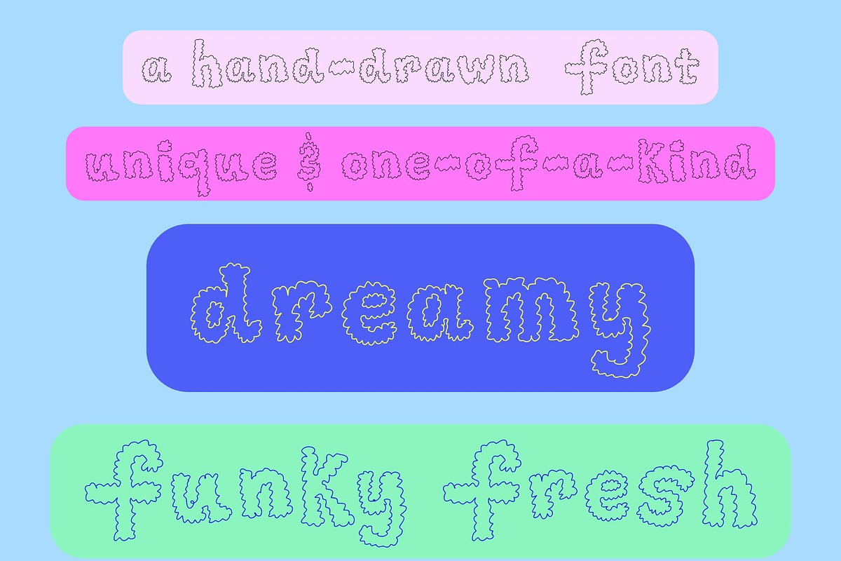 Cotton Candy Cloud Font, a Handwritten Font by Eryn Rose Design (Photo 5 of 10)