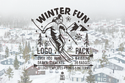Winter Fun, Adventure Logo Pack, a Branding & Logo Template by Stella's Graphic Supply (Thumbnail 1 of 10)