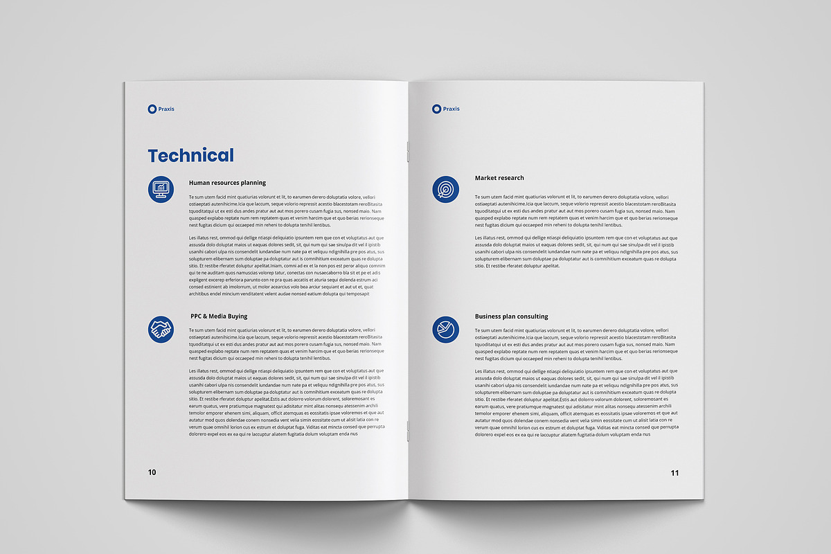 White Paper | MS Word & Indesign, a Brochure Template by azadcsstune (Photo 7 of 15)