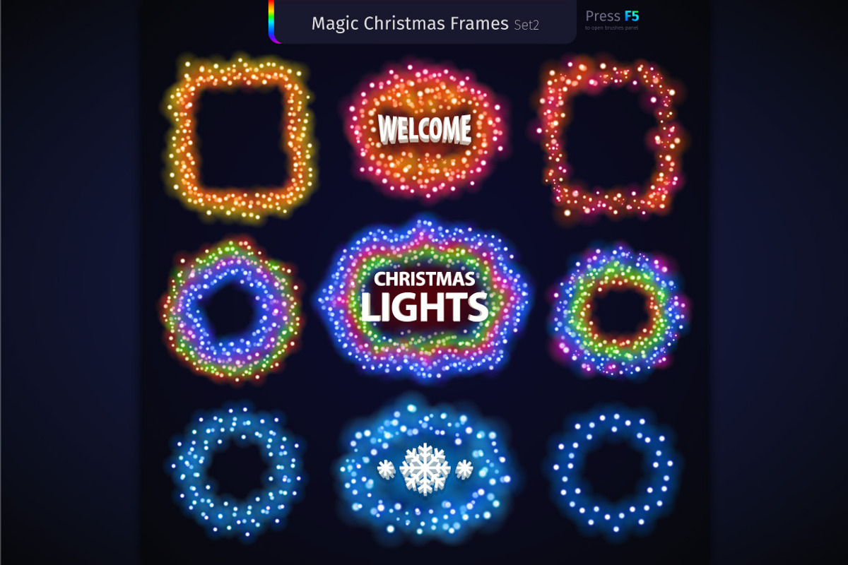 Magic Christmas Lights, a Brush Add-On by Voysla's Shop (Photo 7 of 14)