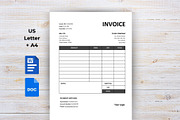 Minimalist Invoice Template, a Stationery Template by Anna Design Studio (Thumbnail 6 of 6)