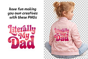 Father's Day Sublimations Set, a Decorative Illustration by InkyQueenArt (Thumbnail 3 of 6)