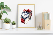 Watercolor Christmas Men's Birthday, an Illustration by Canvas Craft (Thumbnail 7 of 8)