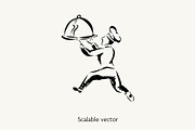 Restaurant Staff Vector Bundle, a Person Illustration by Little Gremlin (Thumbnail 4 of 8)